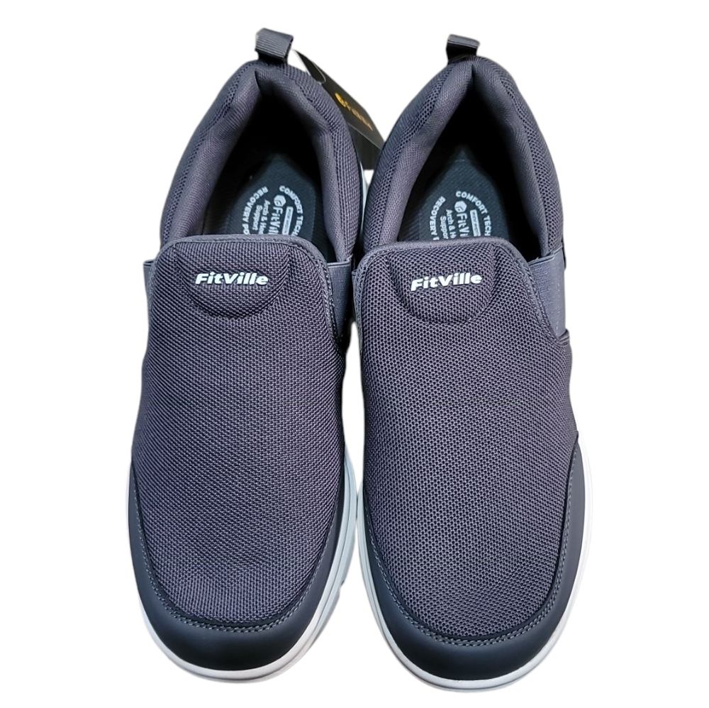 Men's Fitville Gray Slip-On Shoes